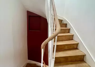 Rénovation d'intérieur sur Le Mans d'un escalier.